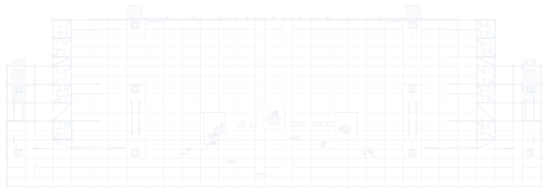 Jupiter, top view, straight wings (technical drawing)