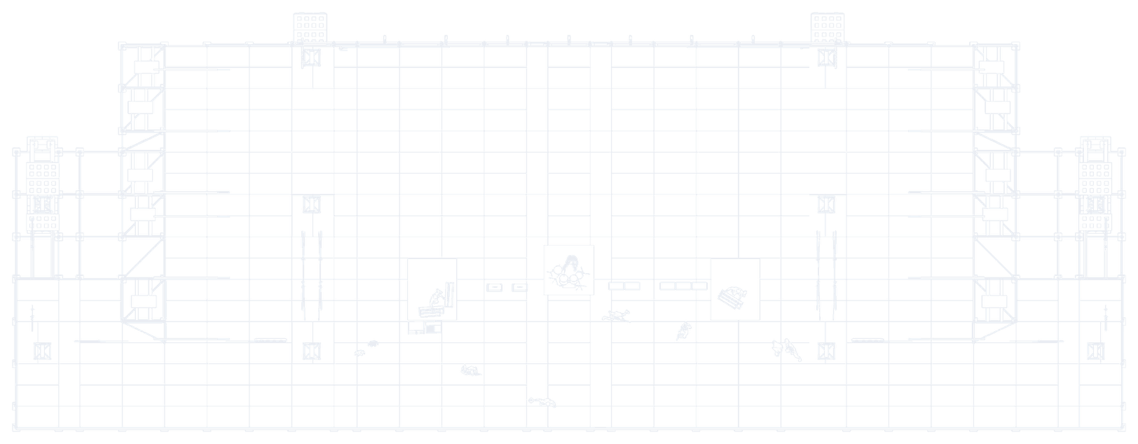 Jupiter, top view, straight wings (technical drawing)