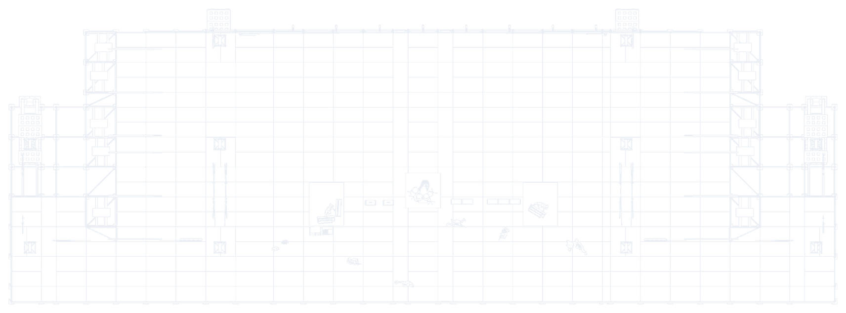 Jupiter, top view, straight wings (technical drawing)
